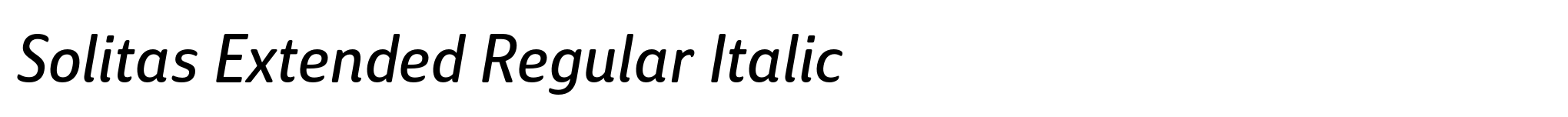 Solitas Extended Regular Italic image